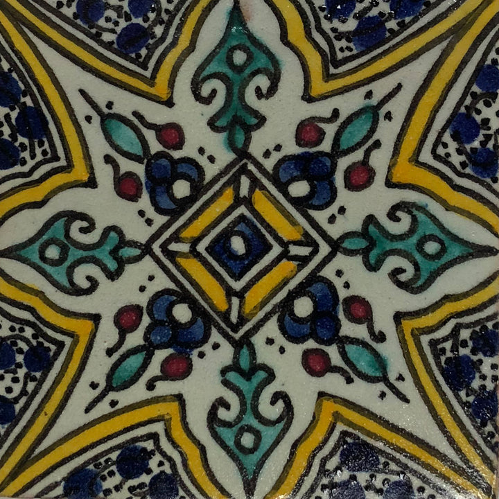 Hand painted tile – Marrakech style