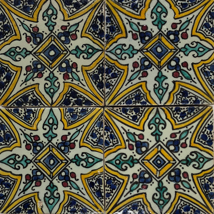 Hand painted tile – Marrakech style