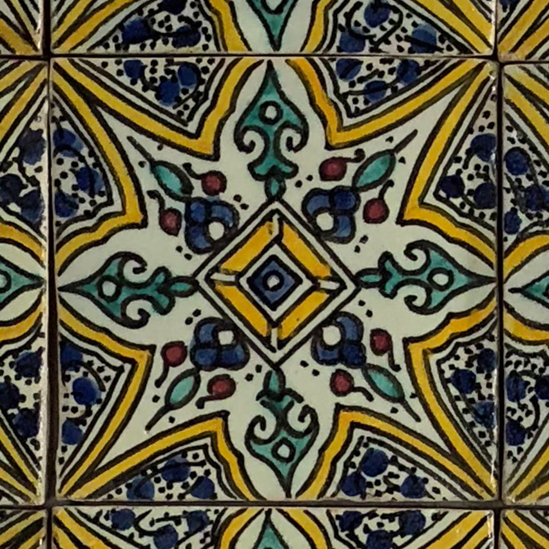 Hand painted tile – Marrakech style
