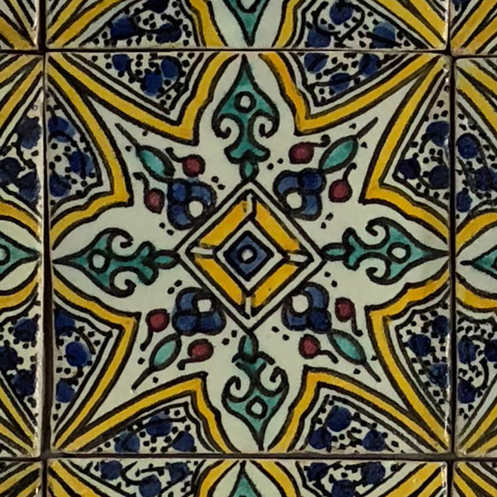Hand painted tile – Marrakech style