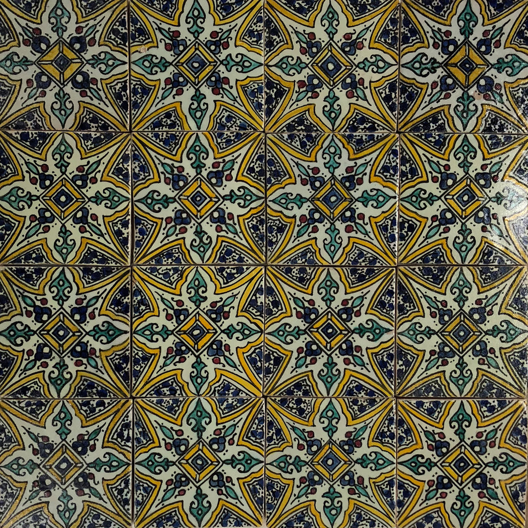Hand painted tile – Marrakech style