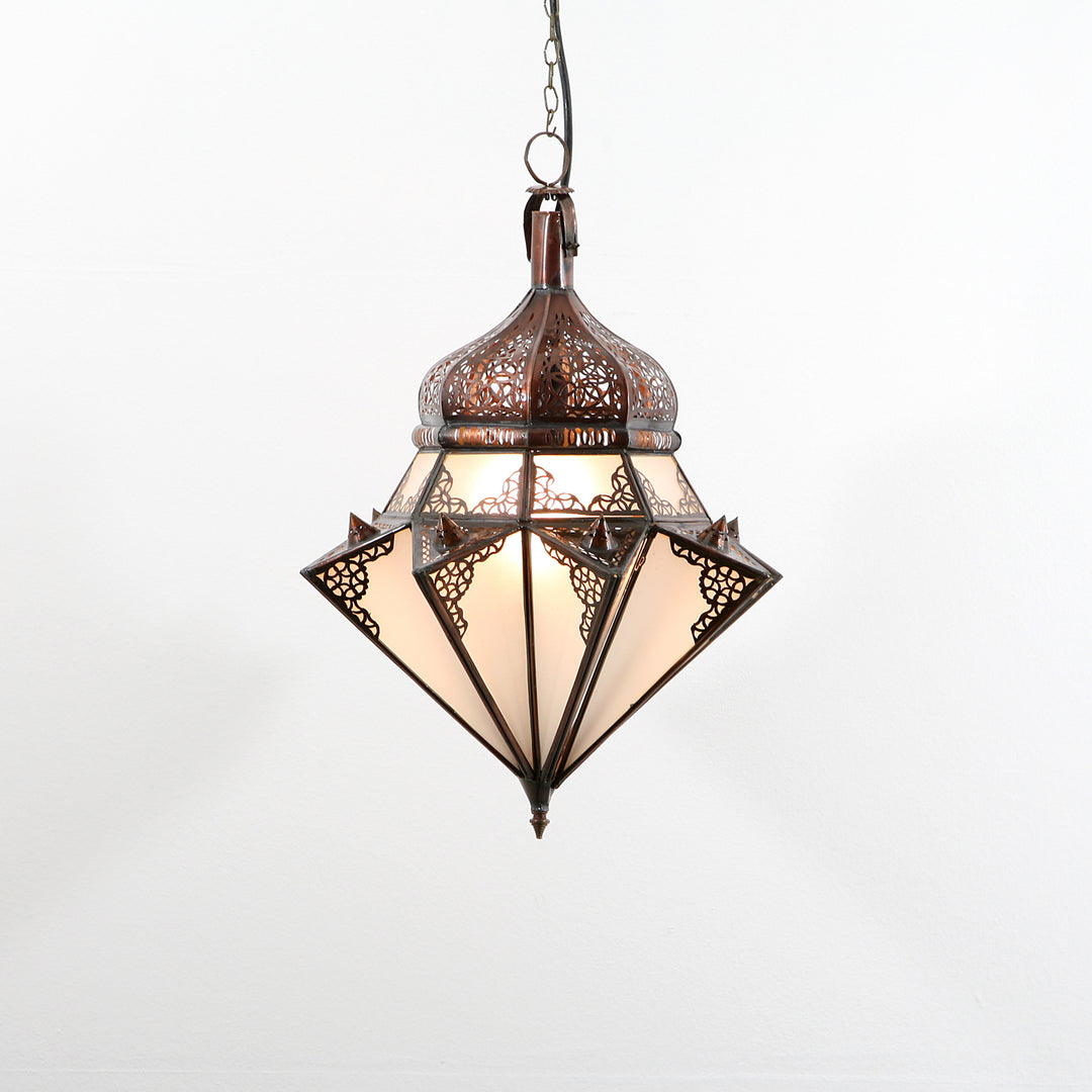 Jawhara pendant lamp, milky white