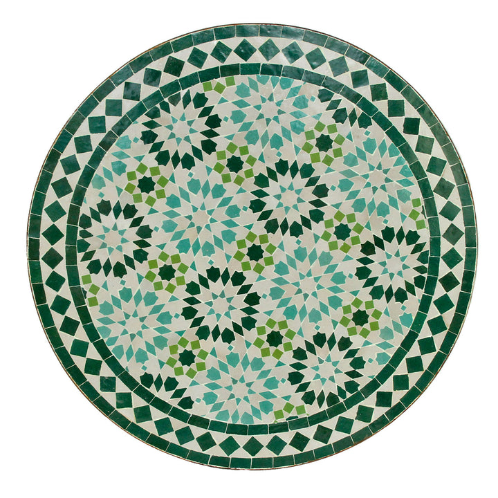 Mosaic bistro table, round, 70 cm, Ankabut turquoise