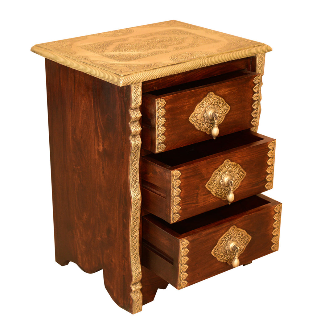 Oriental chest of drawers – wooden chest of drawers with 3 drawers