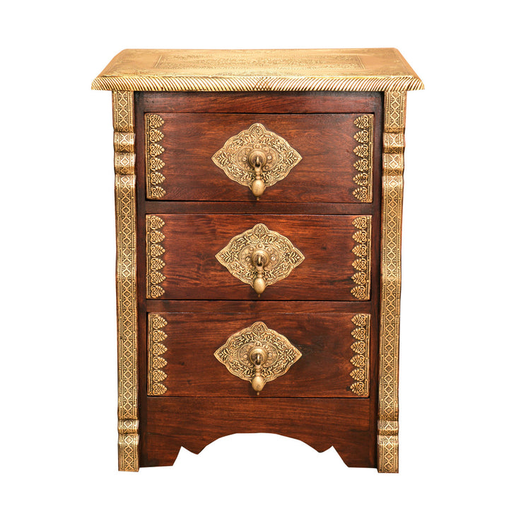 Oriental chest of drawers – wooden chest of drawers with 3 drawers
