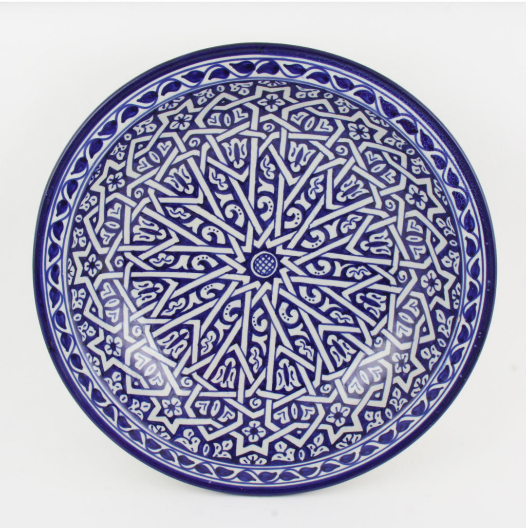 Hand-painted ceramic bowl from Morocco F016