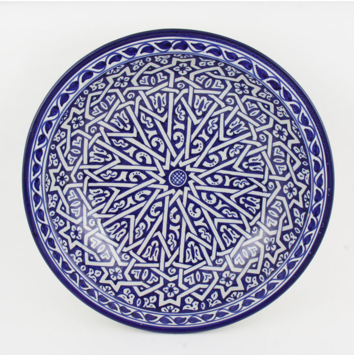 Hand-painted ceramic bowl from Morocco F016