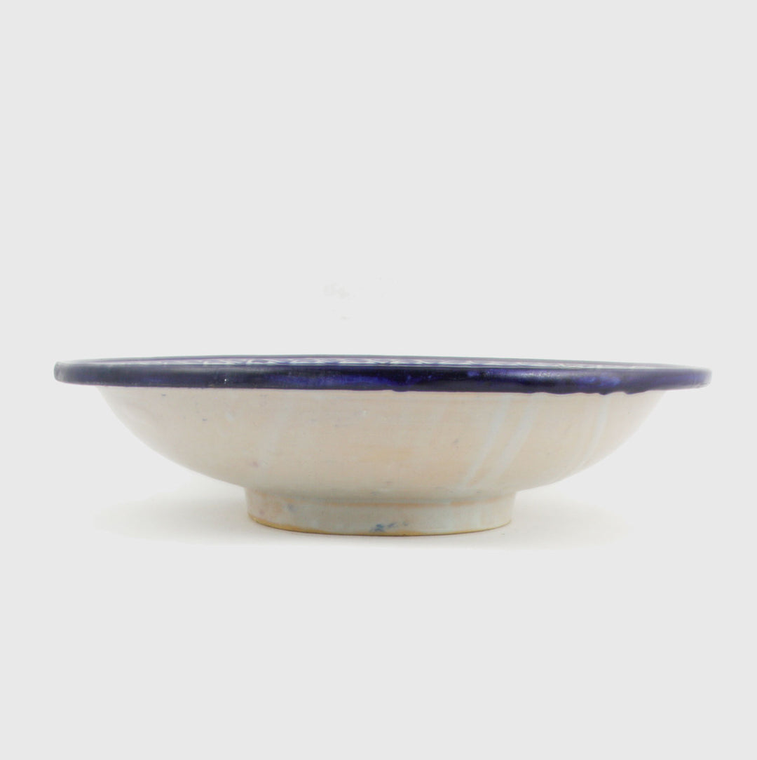 Hand-painted ceramic bowl from Morocco F014