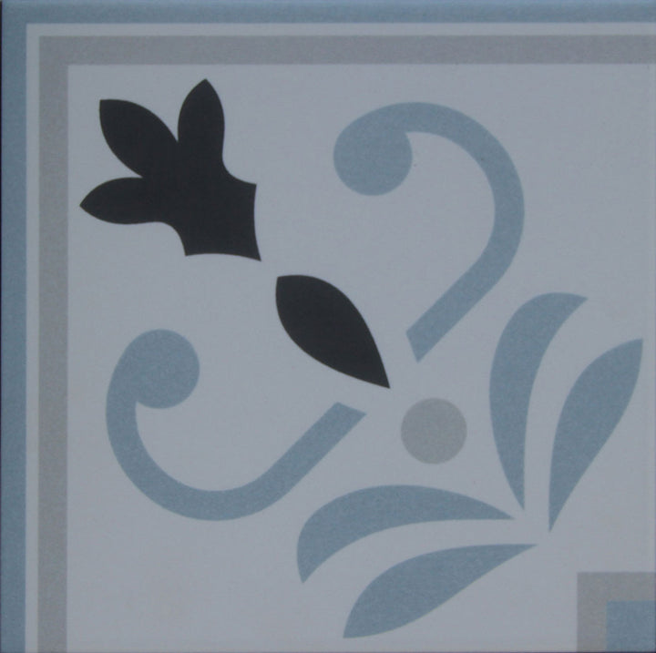 Moroccan corner border 20×20 cm – tile border in cement look