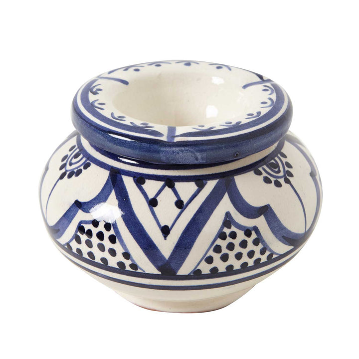 Ceramic ashtray, white