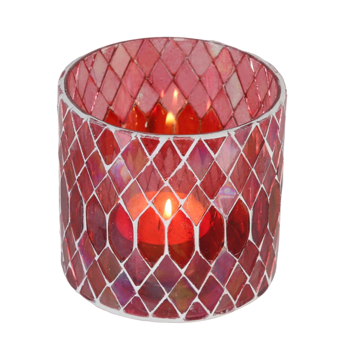 Moroccan mosaic lantern Rayan Red