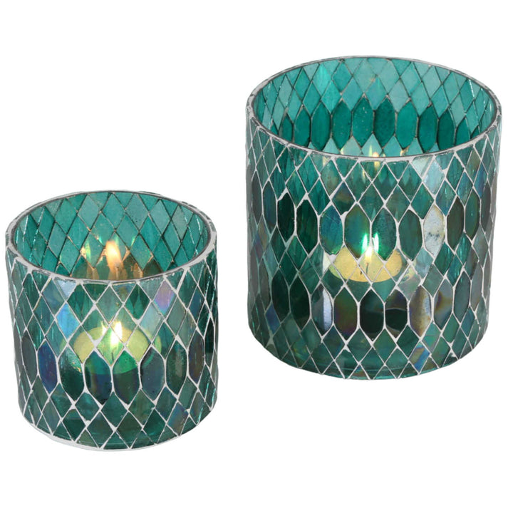 Moroccan mosaic lantern Rayan Green
