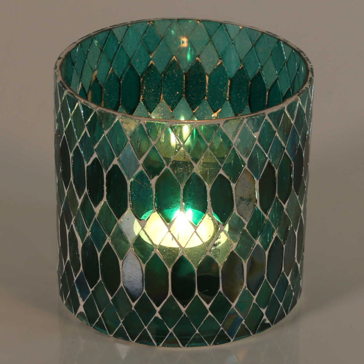 Moroccan mosaic lantern Rayan Green