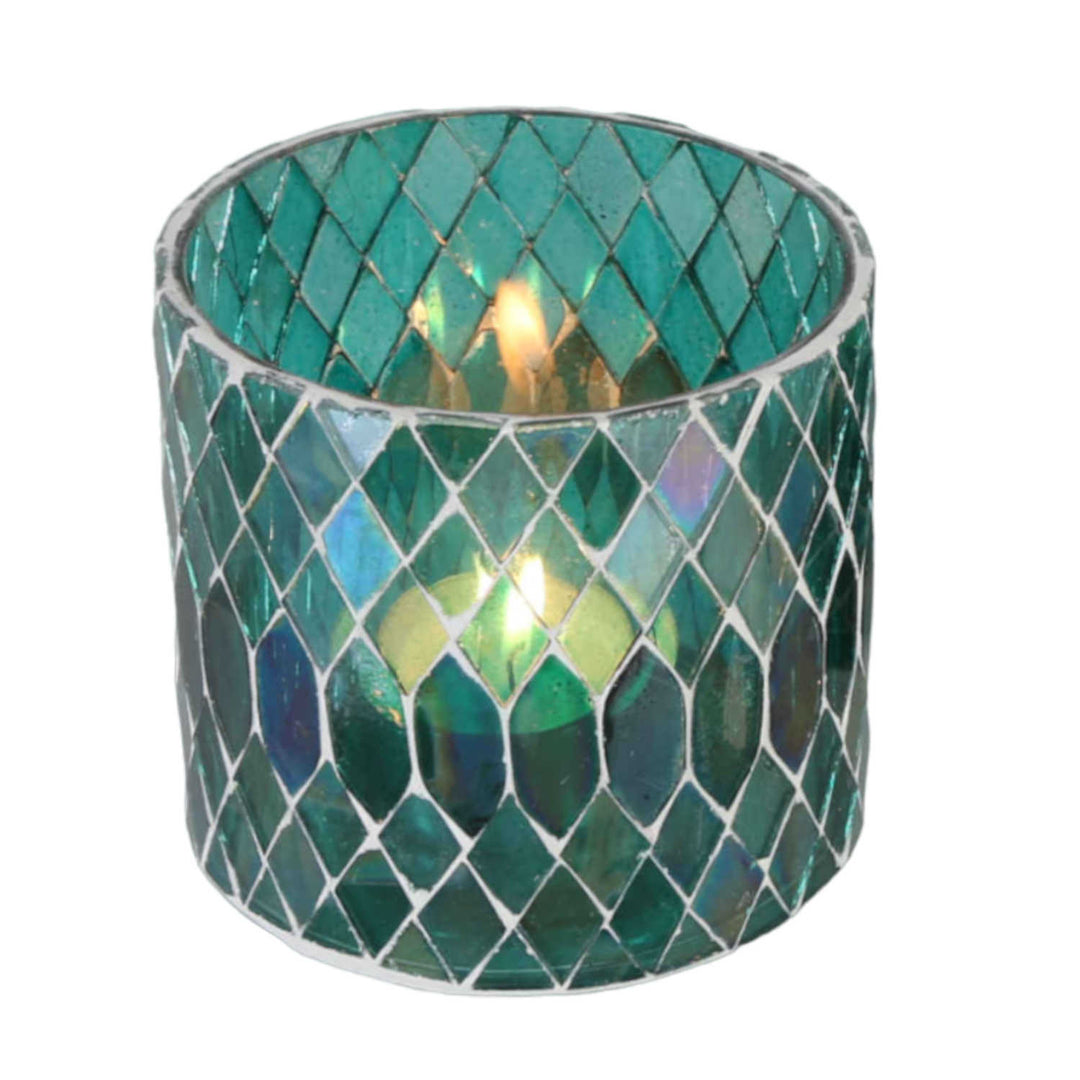 Moroccan mosaic lantern Rayan Green
