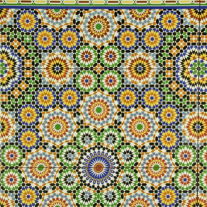 Oriental wall tiles 50x25 cm – multicolor ceramic