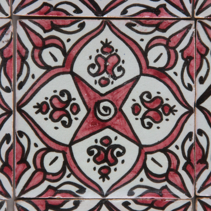 Hand painted tile – Andalusian star ornament