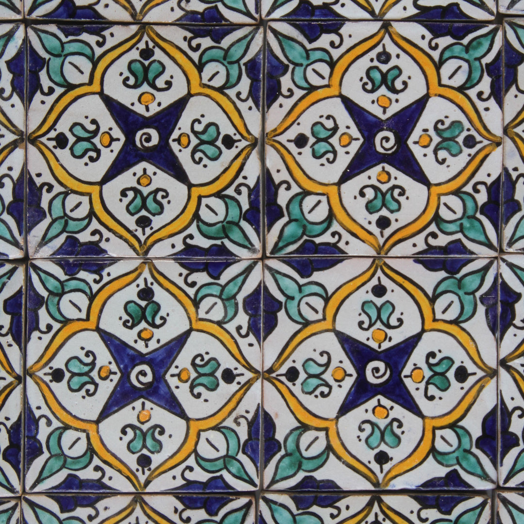 Hand painted tile – Mediterranean Boho