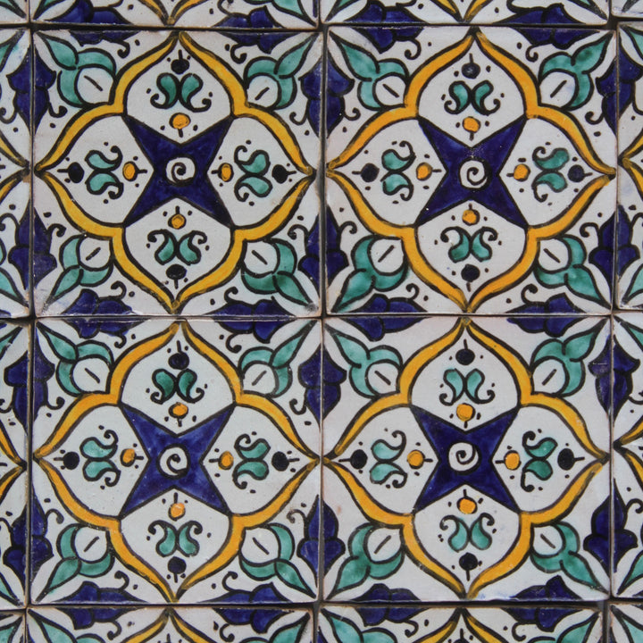 Hand painted tile – Mediterranean Boho