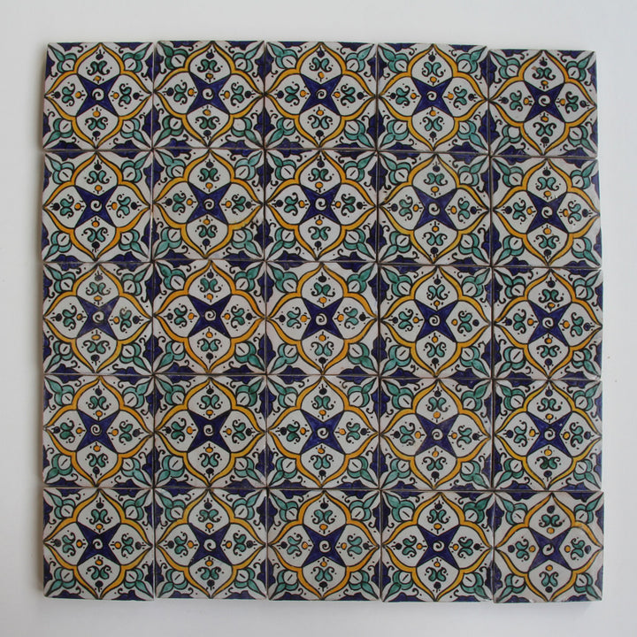 Hand painted tile – Mediterranean Boho