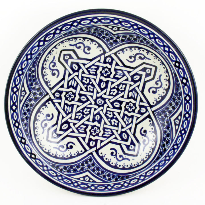 Hand-painted ceramic bowl from Morocco F011