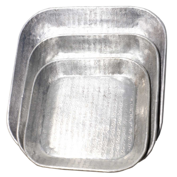 Oriental tray Prisma silver