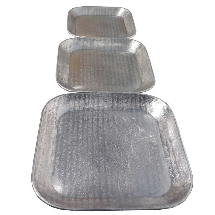 Oriental tray Prisma silver