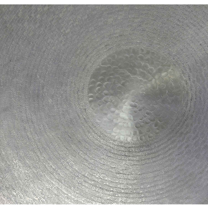 Alava Oriental Side Table, Silver