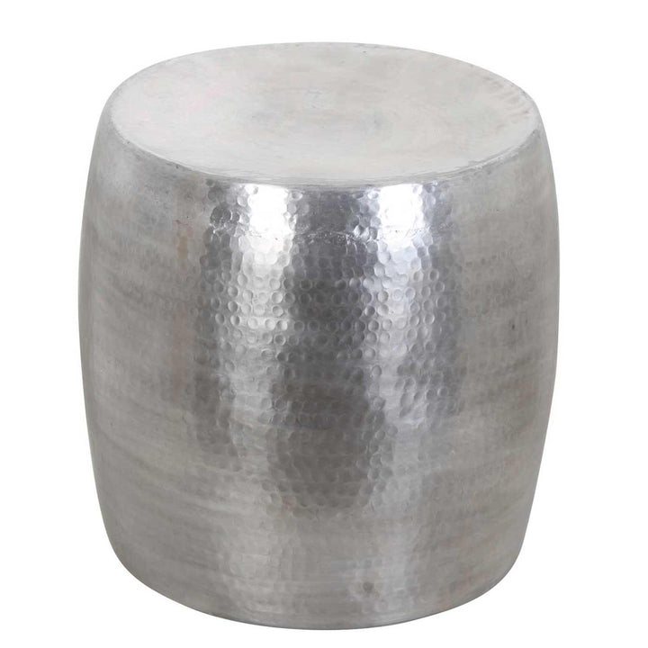 Kinza side table with hammered finish