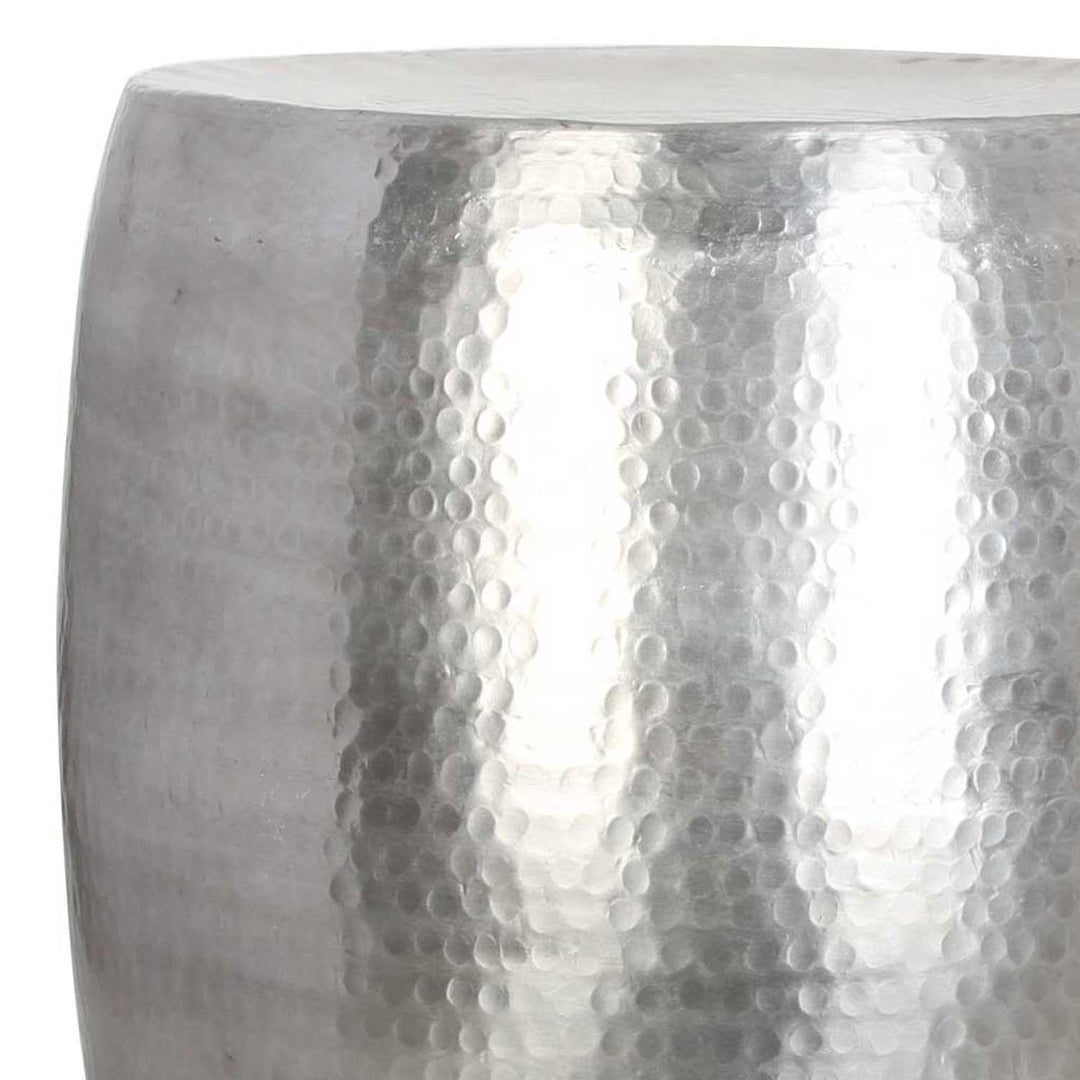 Kinza side table with hammered finish