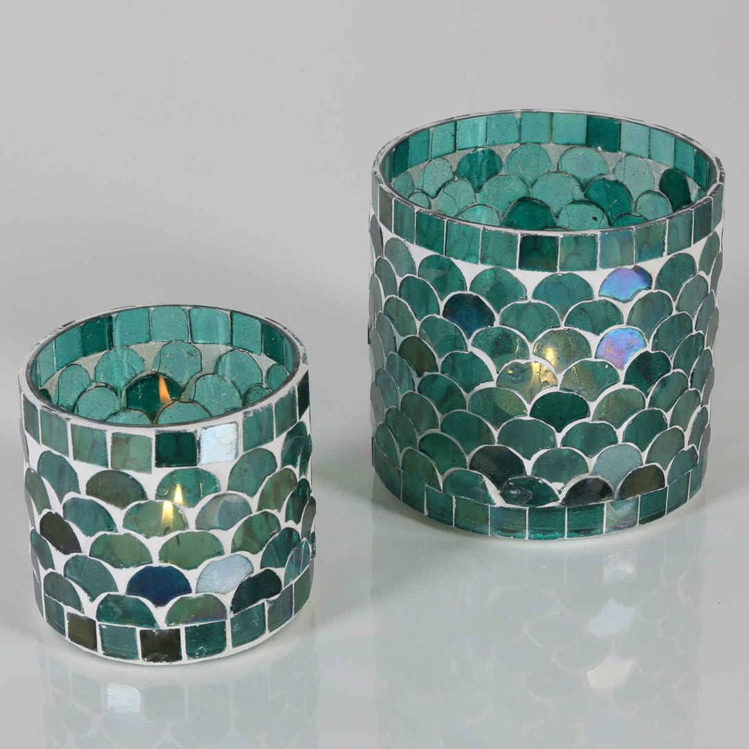 Oriental mosaic lantern Athens Green