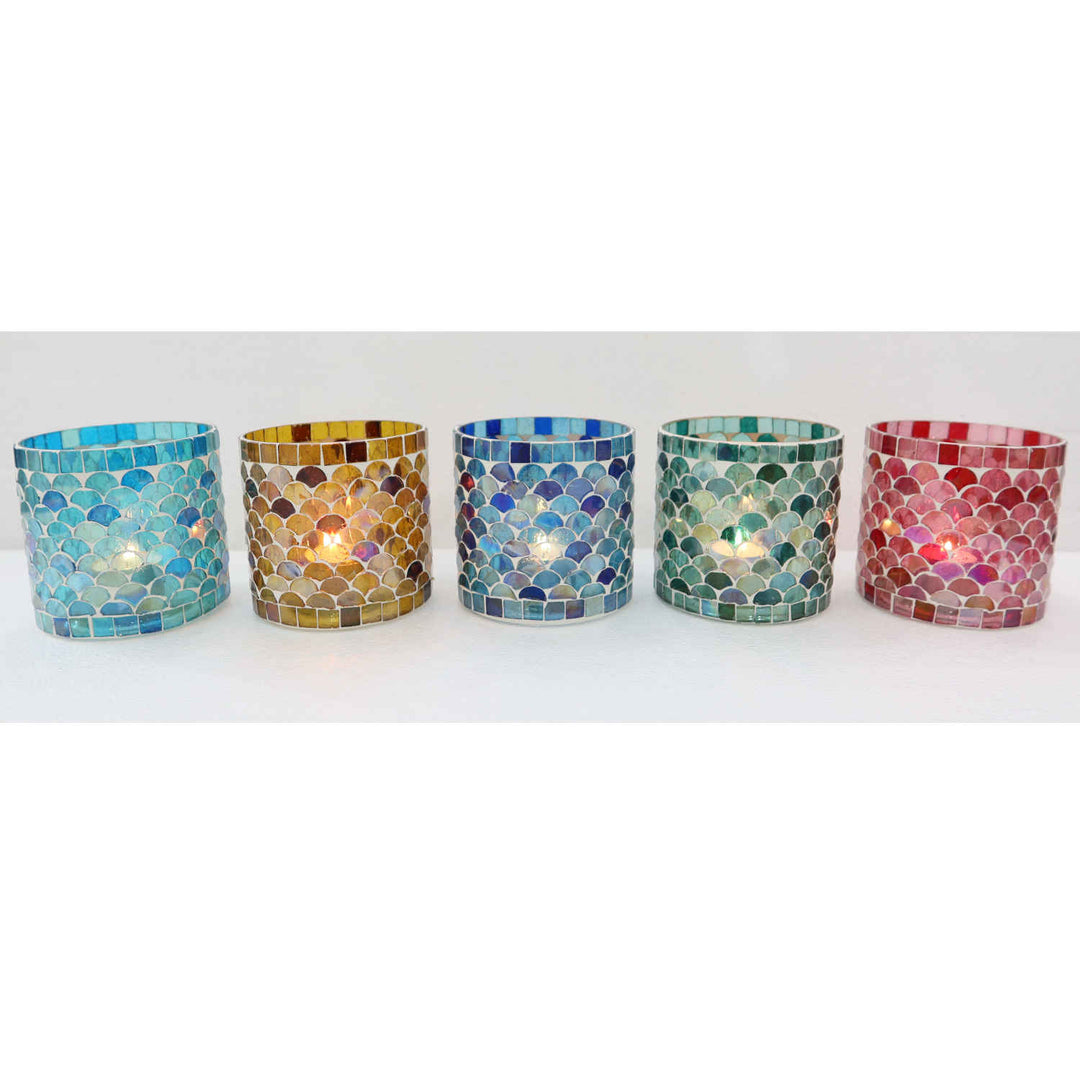 Oriental mosaic lantern Athens M set of 5