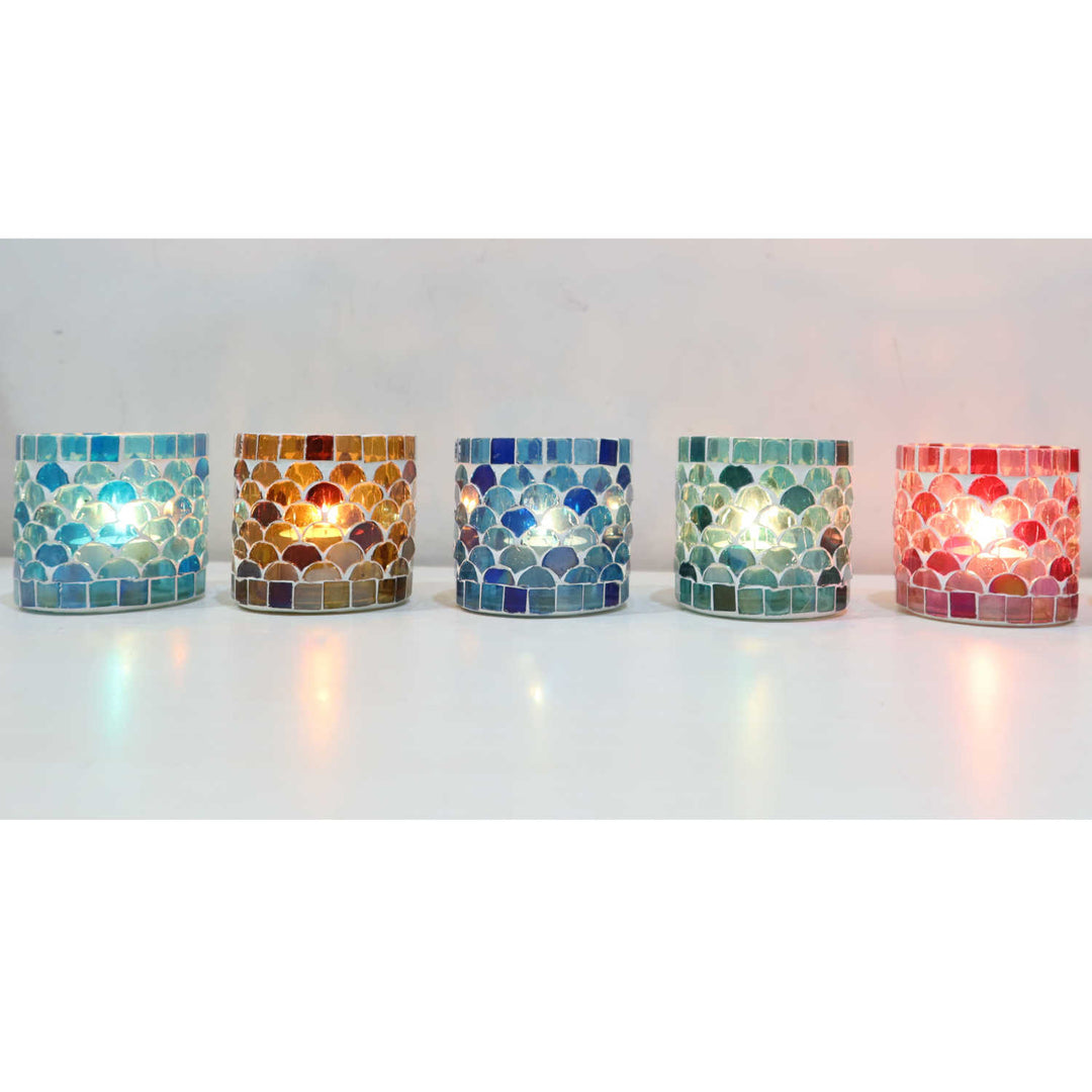 Oriental mosaic lantern Athens S set of 5