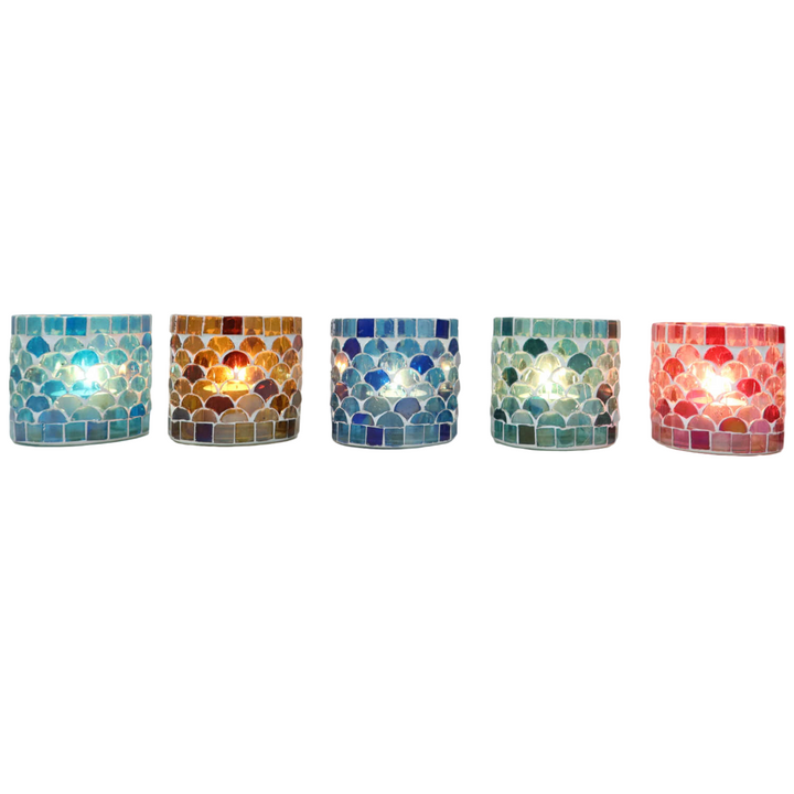 Oriental mosaic lantern Athens S set of 5