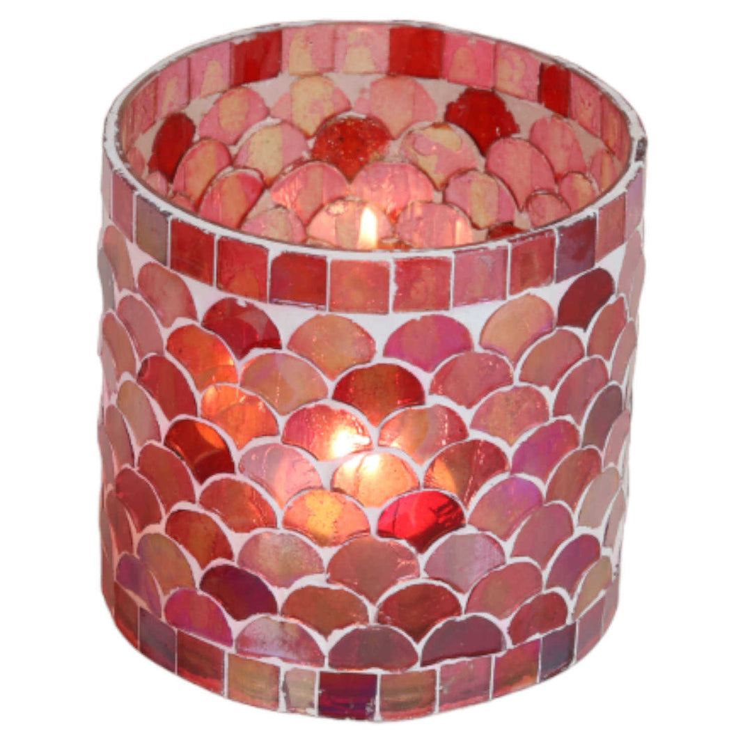 Oriental mosaic lantern Athens Red