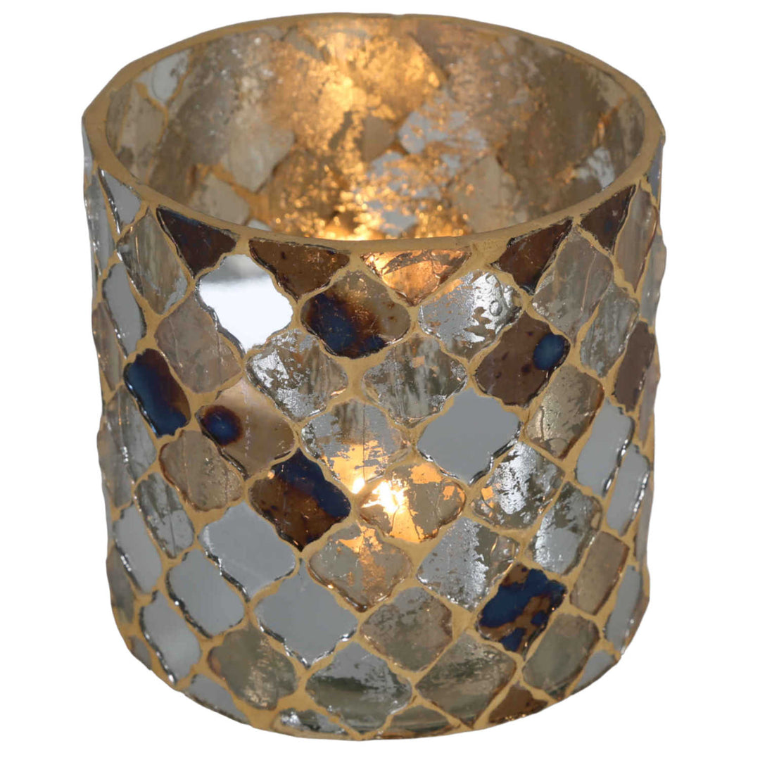 Oriental mosaic lantern Athens Gold