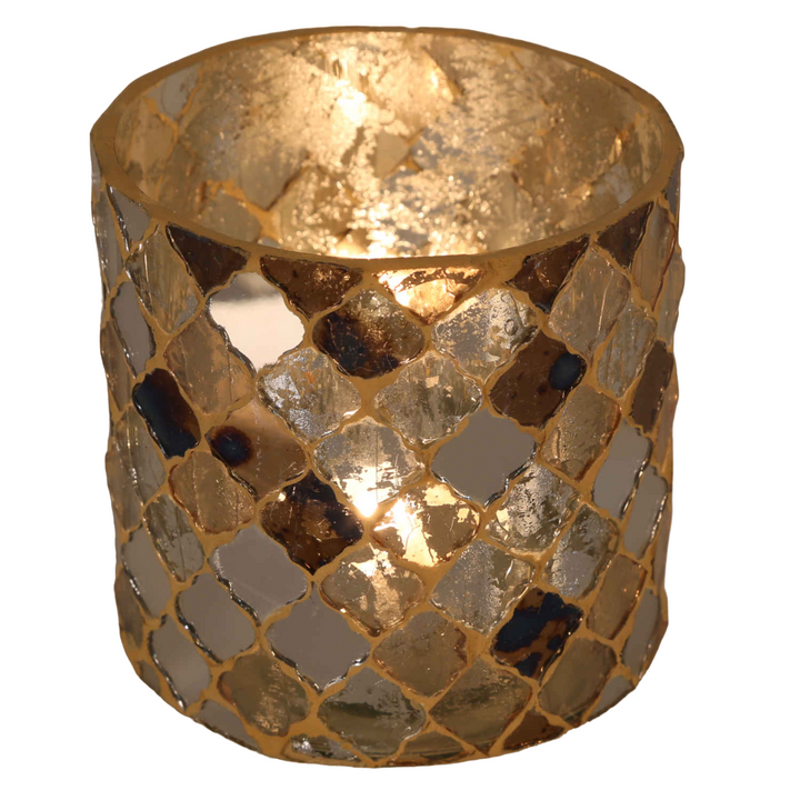 Oriental mosaic lantern Athens Gold