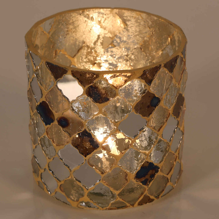 Oriental mosaic lantern Athens Gold