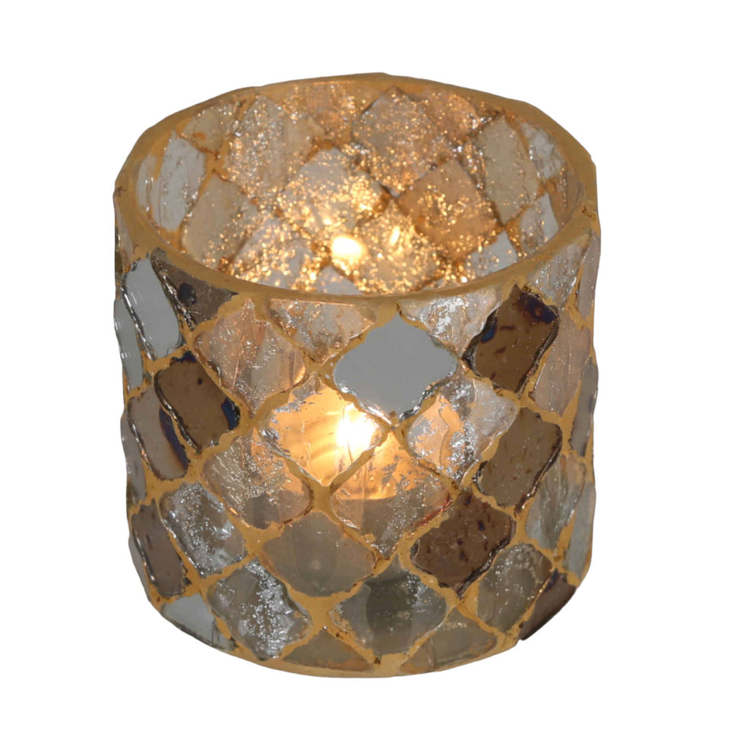 Oriental mosaic lantern Athens Gold