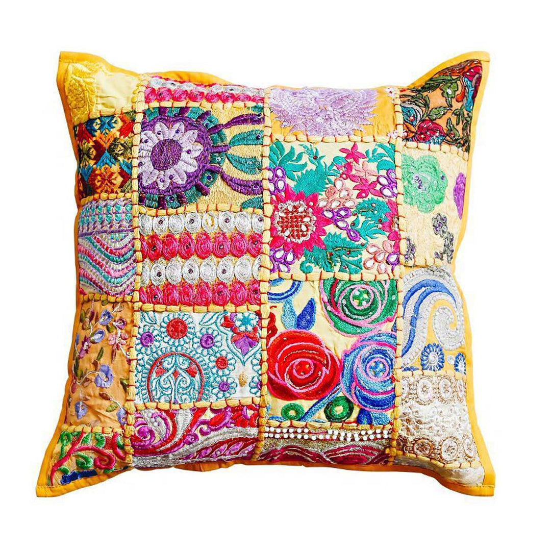 Indian patchwork cushion Mar