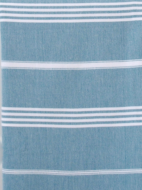 Turkish hammam towel petrol white