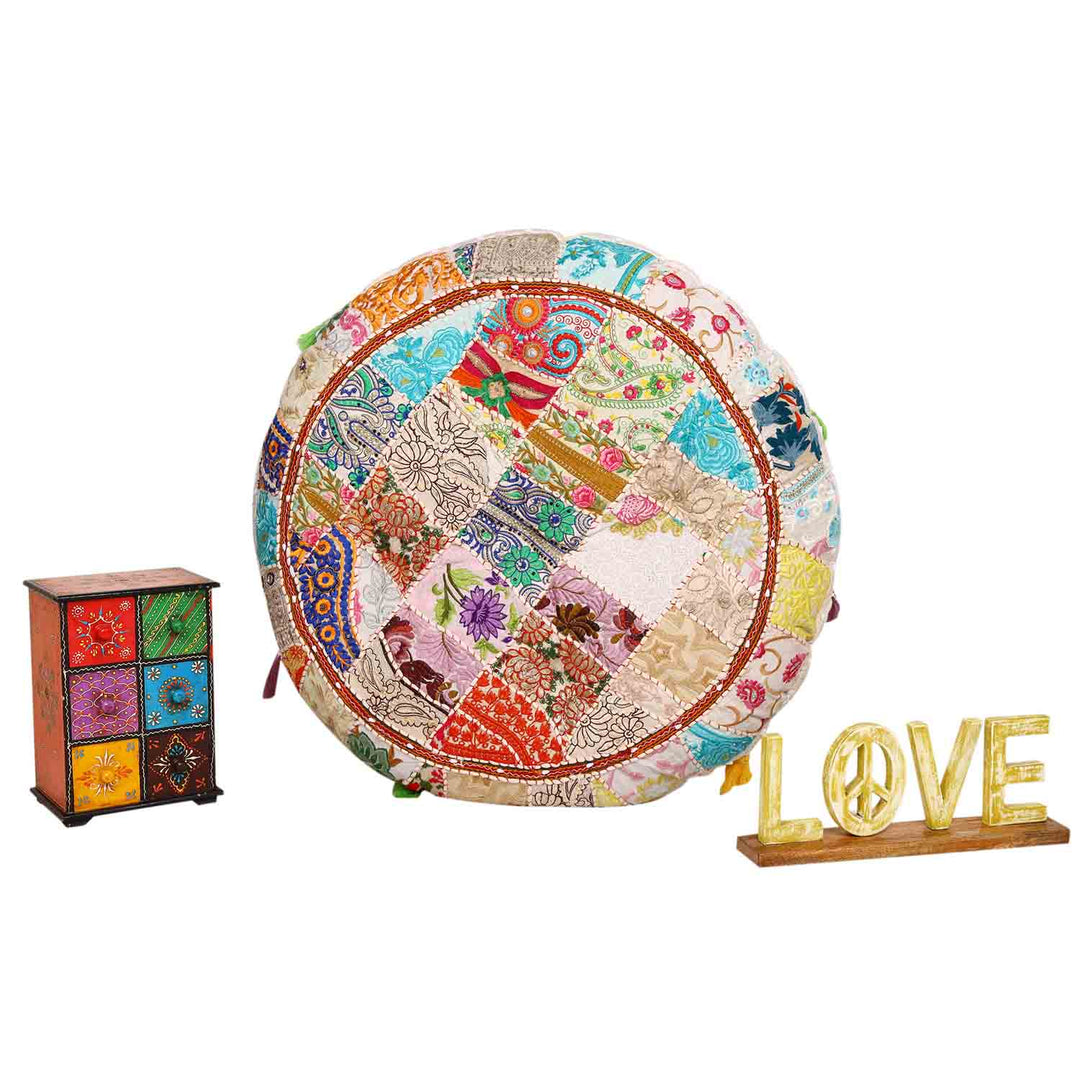 Patchwork Yoga Cushion Lali Large
