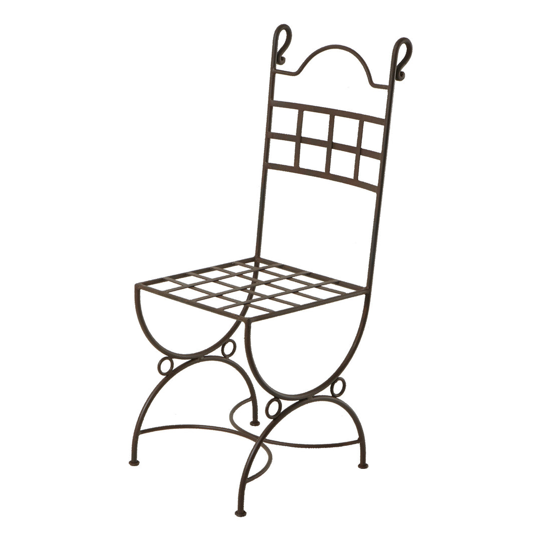 Wrought iron chair Nabil
