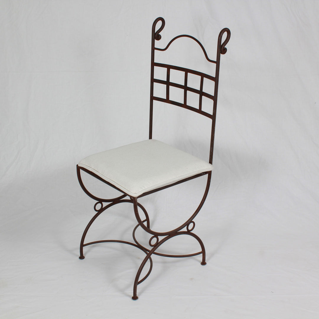 Wrought iron chair Nabil