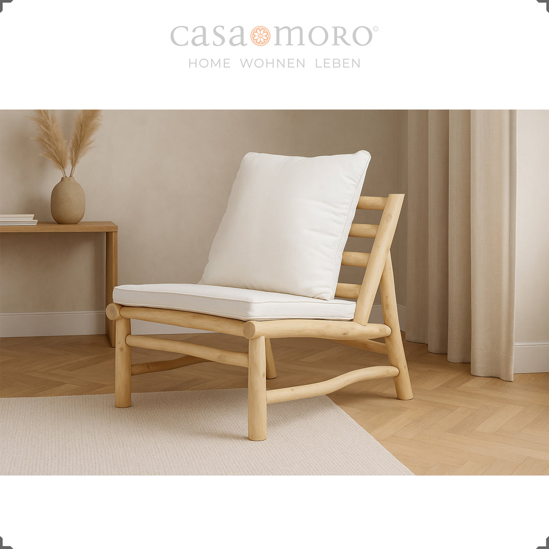 Timeless teak armchair for the living room