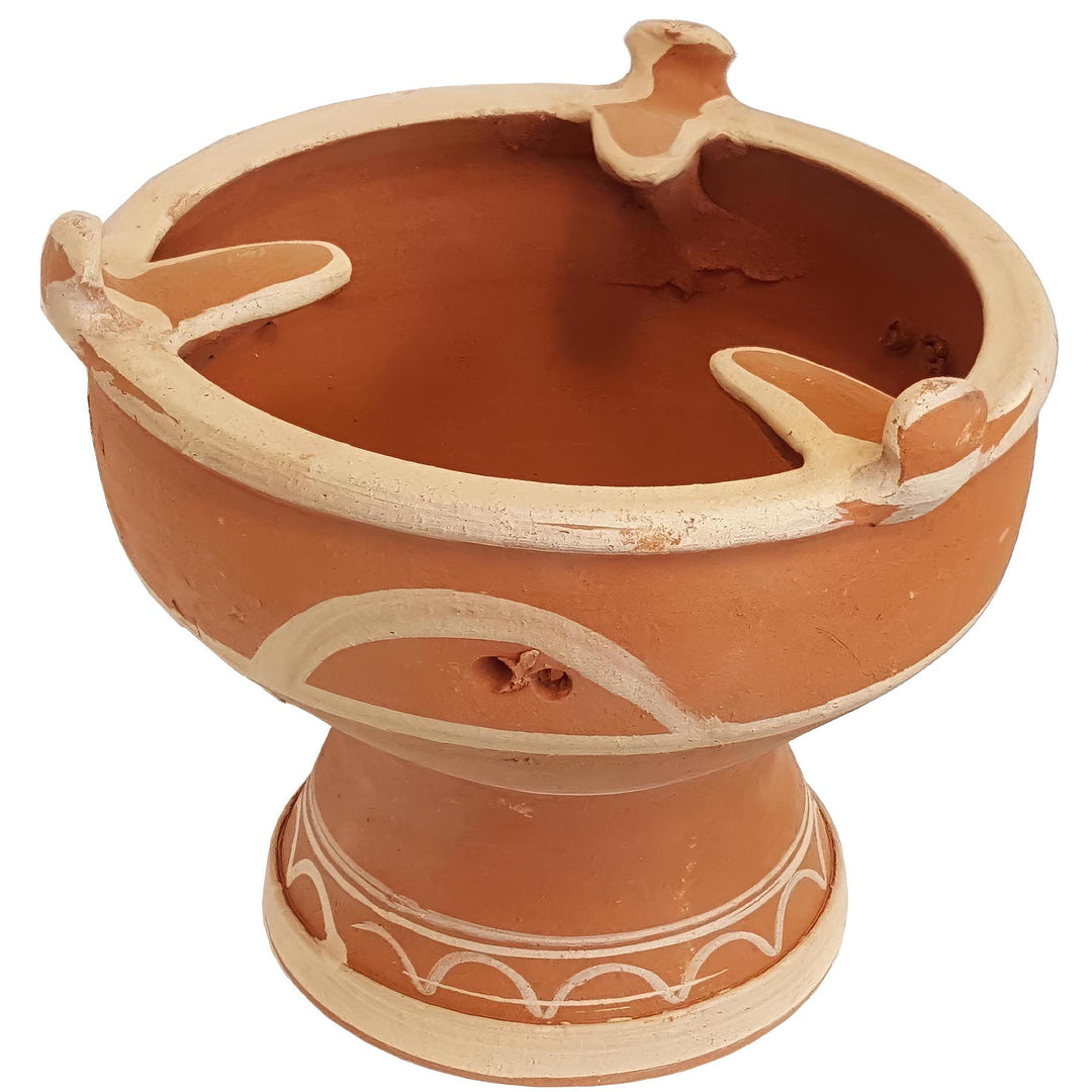 Tajine Clay warmer, Moroccan mejmar for charcoal as a table grill or grill for Tagine