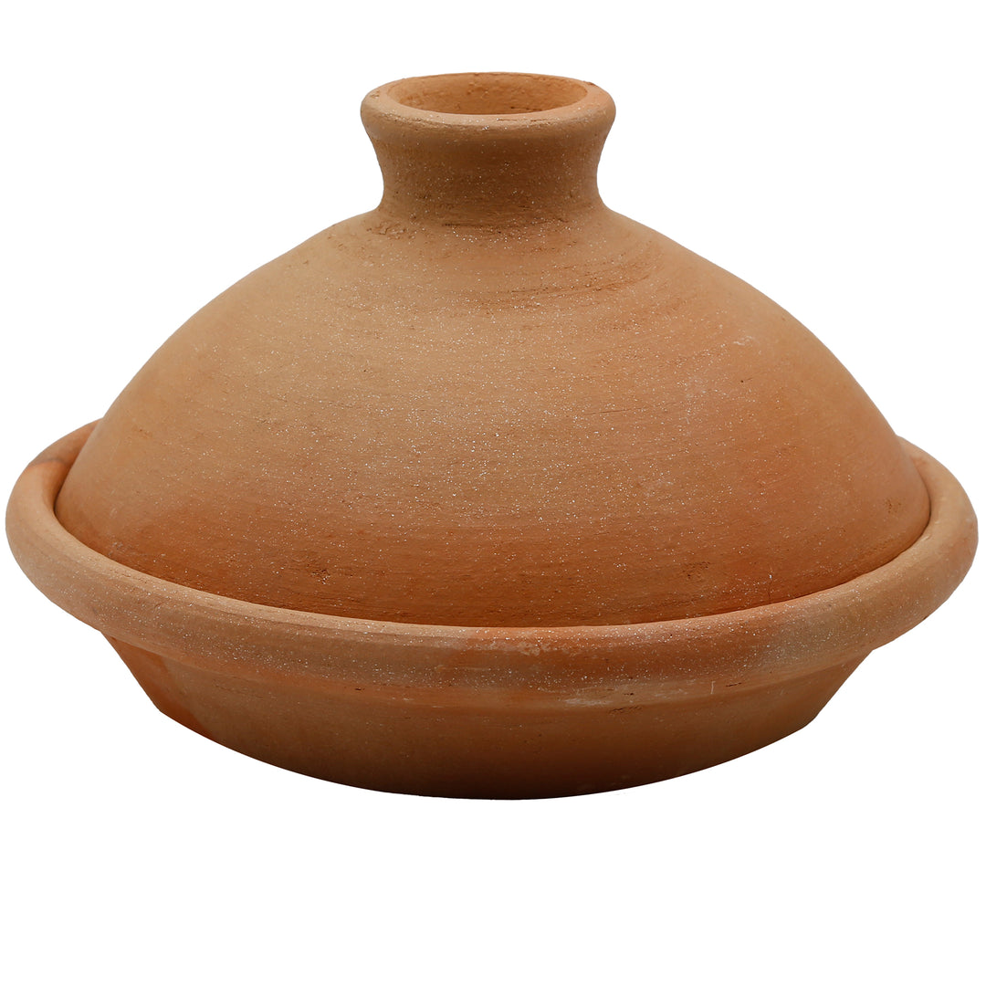 Tagine 25 cm made of natural clay and clay, unglazed as a traditional casserole dish